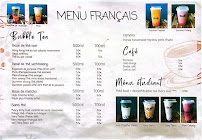 Menu du COCKTHE 茶调 cockthé à Paris