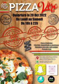 Menu / carte de Pizza véro à Saint-Alban