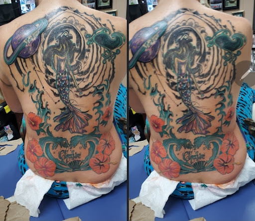 Explore clavicle tattoo ideas, creative tattoo ideas in Englewood, available at The Original Big Daddy Tattoo & Body Piercing est.1997 est.1997