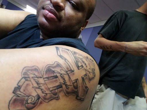 Explore chicano sleeve tattoo ideas, creative tattoo ideas in Tupelo, available at Primal Ink Tattoo Studio