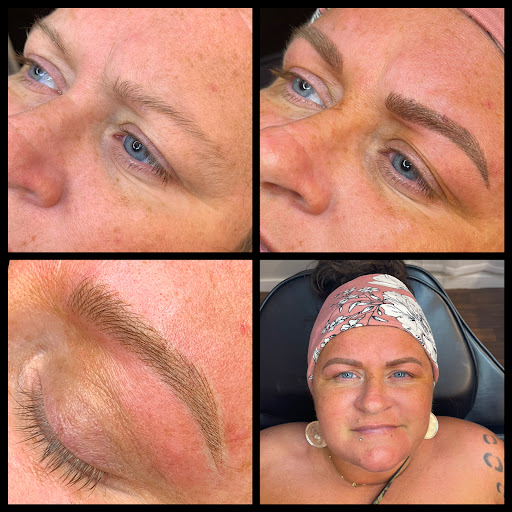 Explore lugia tattoo ideas, creative tattoo ideas in Peoria Heights, available at BeautiFULL Brows By Jen Microblading - Permanent Makeup Wild Honey Beauty Studio