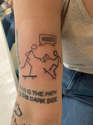 Explore lace tattoo ideas, creative tattoo ideas in San Diego, available at Sideshow Tattoo and Piercing