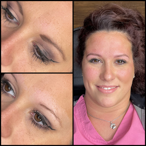 Explore tattoo ideas for cosmetologist, creative tattoo ideas in Peoria Heights, available at BeautiFULL Brows By Jen Microblading - Permanent Makeup Wild Honey Beauty Studio