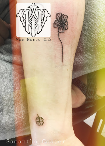 Explore cover up tattoo ideas for names, creative tattoo ideas in Kent, available at War Horse Ink