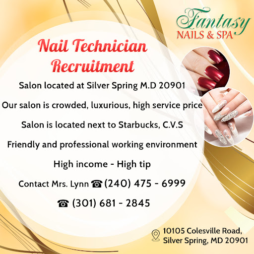 Nail Salon «Fantasy Nails Spa», reviews and photos, 10105 Colesville Rd, Silver Spring, MD 20901, USA