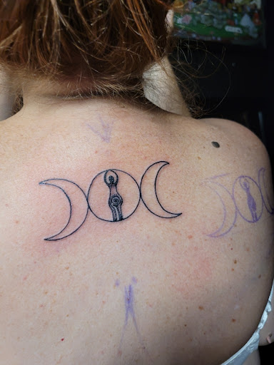 Explore heaven and hell tattoo ideas, creative tattoo ideas in Houston, available at 333 Tattoo Studio HTX