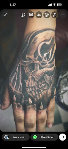 Explore above the knee tattoo ideas, creative tattoo ideas in Riverside, available at The Madd Tatterz Tattoo Parlor