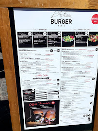 Restaurant de hamburgers L'Artisan du Burger - Les Halles à Paris (la carte)