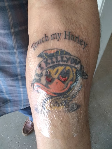 Explore marathon tattoo ideas for guys, creative tattoo ideas in Kingsland, available at Sea Of Ink Tattoo & Piercing Studio