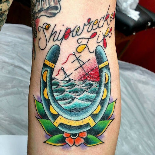 Atlas and Anchor Tattoo