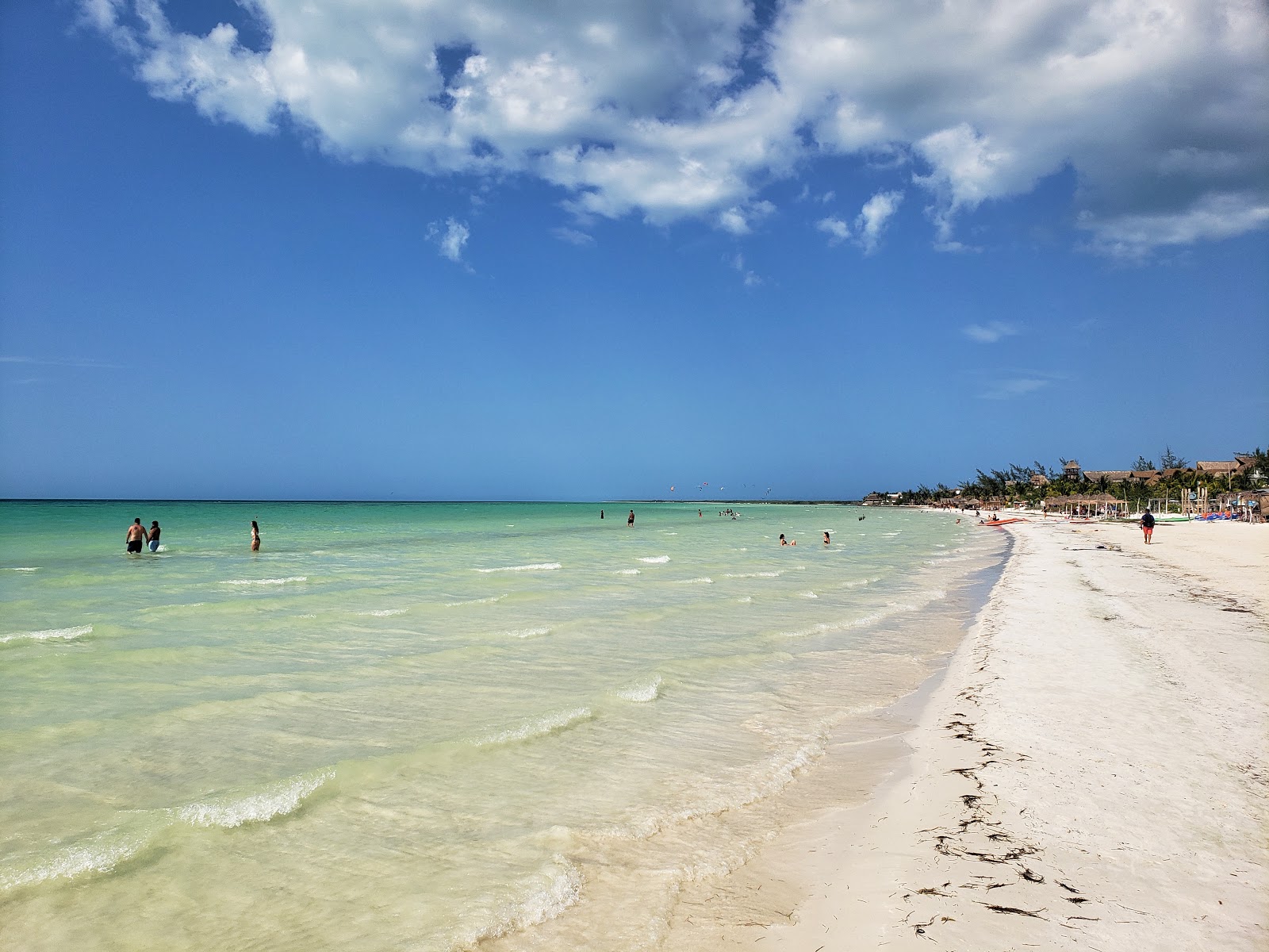 Fotografija Playa Holbox z svetel pesek površino