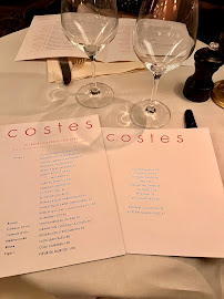 Menu / carte de Hôtel Costes Restaurant à Paris