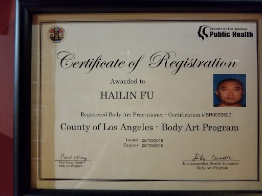 Tattoo Shop «Hailin Tattoo Studio», reviews and photos, 1136 N La Brea Ave, Los Angeles, CA 90038, USA