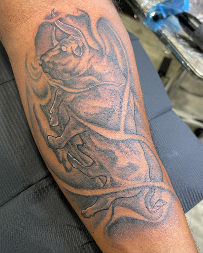 Explore music tattoo ideas male, creative tattoo ideas in Alexandria, available at WreckLezz iNK Tattoo Studio
