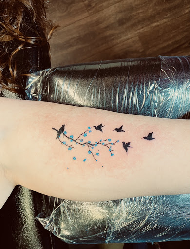 Explore medieval knight tattoo ideas, creative tattoo ideas in Corinth, available at Village Ink Therapy Tattoos