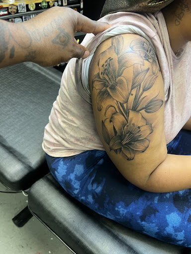 Explore snowmobile tattoo ideas, creative tattoo ideas in Gulfport, available at Phantom Art Studio