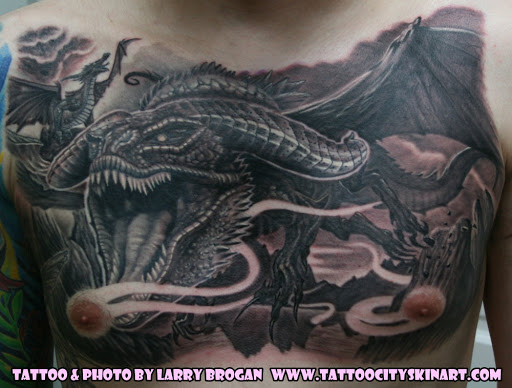 Explore half sleeve tattoo ideas for men, creative tattoo ideas in Lockport, available at Tattoo City by Larry Brogan