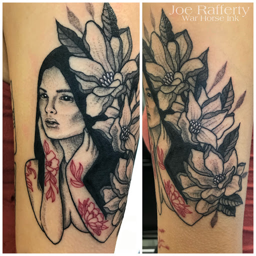 Explore mountain man tattoo ideas, creative tattoo ideas in Kent, available at War Horse Ink