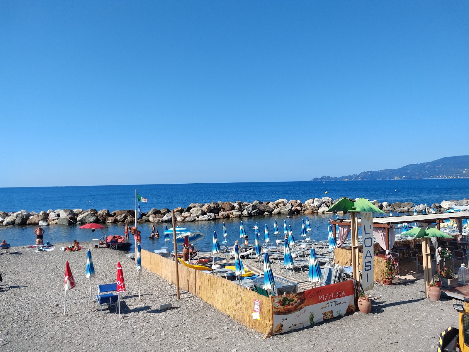 Photo of La spiaggia di Preli a Chiavari with very clean level of cleanliness