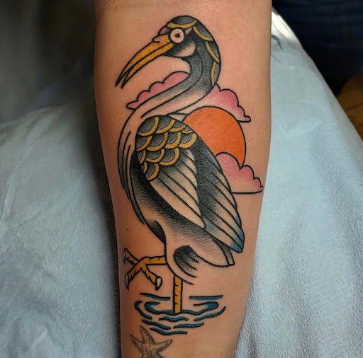 Explore cool tattoo sleeve ideas for guys, creative tattoo ideas in Albany, available at Dead Presidents Lounge