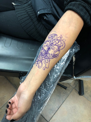 Explore dinosaur tattoo ideas, creative tattoo ideas in Denver, available at 5280 INK