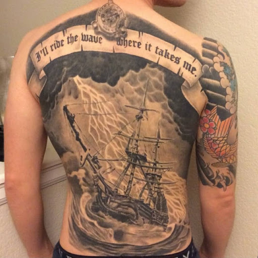 Explore small back tattoo ideas, creative tattoo ideas in Fort Pierce, available at Goodfellas Tattoo & Body Piercing