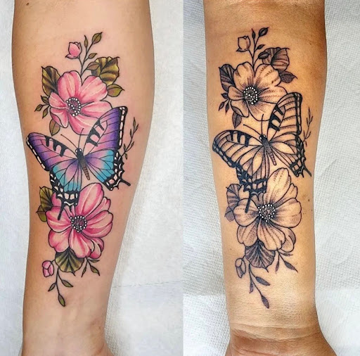 Explore awesome forearm tattoo ideas, creative tattoo ideas in Apple Valley, available at Tried and True Tattoo Parlor