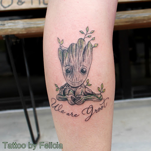 Explore donut tattoo ideas, creative tattoo ideas in Fort Myers, available at Tiger Lotus Tattoo and Piercing