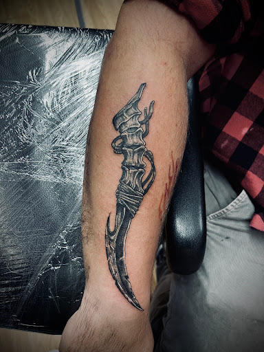 Explore tattoo chest cover up ideas, creative tattoo ideas in Moberly, available at Blackheart Collective