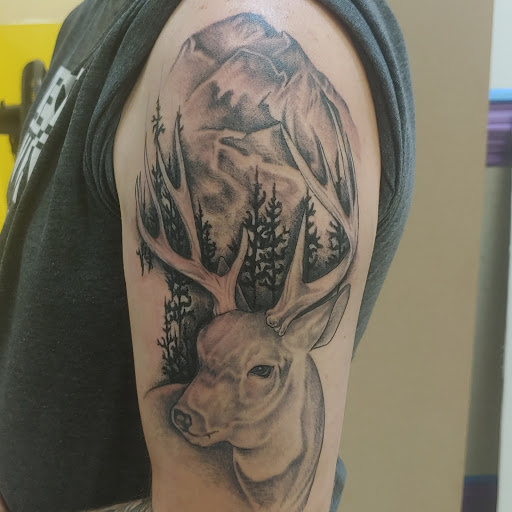 Explore carpenter tattoo ideas, creative tattoo ideas in Verona, available at Cryptic Tattoo Society