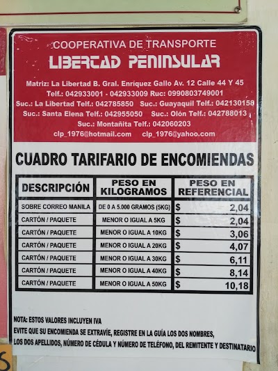 Photos of Bus station for CLP busses to Guayaguil