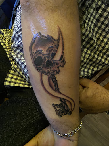 Explore leg tattoo placement ideas, creative tattoo ideas in Myrtle Beach, available at Aces High Tattoo