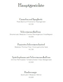 Landgasthof Kleine Kommode à Walkenried carte