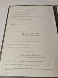 Carte du Antica Trattoria Agnoletti à Giavera del Montello