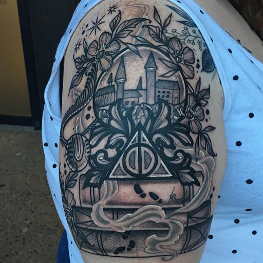 Explore half chest tattoo ideas, creative tattoo ideas in Oklahoma City, available at Oklahoma Tattoo Collective