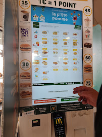 Menu / carte de McDonald's à Saint-Jean-de-Védas