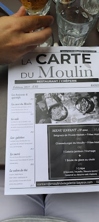 Le Moulin de la Galette à Bayeux menu