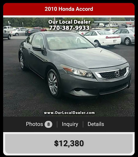Used Car Dealer «OUR LOCAL DEALER», reviews and photos, 743 Joe Frank Harris Pkwy SE, Cartersville, GA 30120, USA