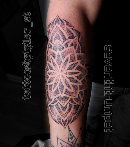 Explore matching tattoo ideas for father and son, creative tattoo ideas in Kingston, available at Seventh Trumpet Tattoos