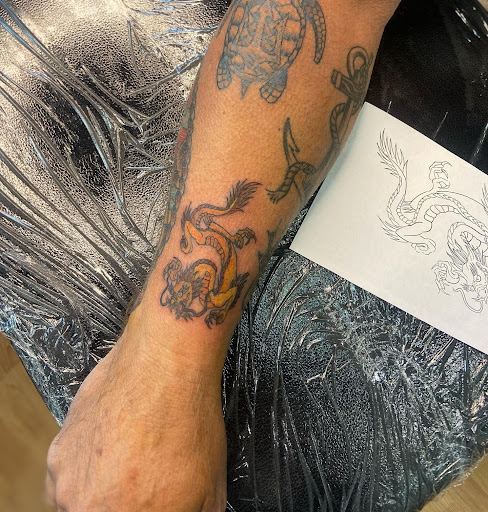 Explore ninja turtles tattoo ideas, creative tattoo ideas in Belgrade, available at The Loyal Sparrow Tattoo and Piercing