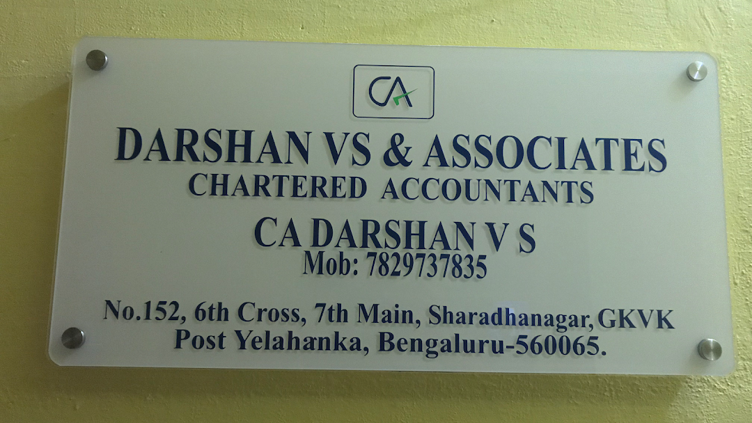 DARSHAN V S & ASSOCIATES Chartered Accountant