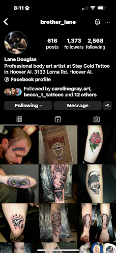 Explore psych tattoo ideas, creative tattoo ideas in Birmingham, available at Stay Gold Tattoo Hoover