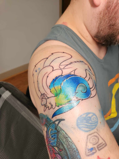 Explore footprint tattoo ideas, creative tattoo ideas in Syracuse, available at Scarab Body Arts