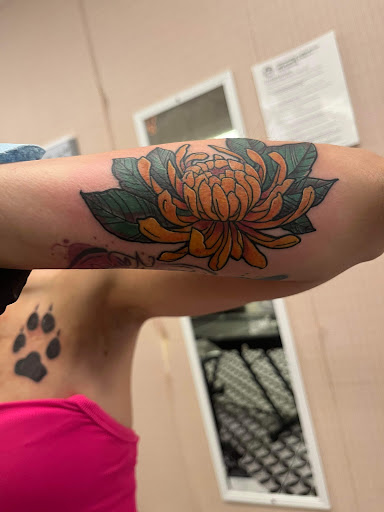 Explore road tattoo ideas, creative tattoo ideas in Clinton, available at House of 1000 Needles