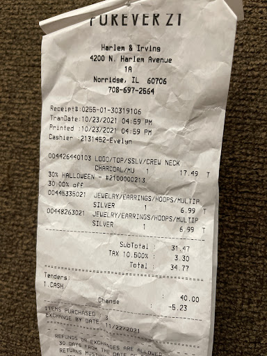 Clothing Store «Forever 21», reviews and photos, 4164 N Harlem Ave, Norridge, IL 60706, USA