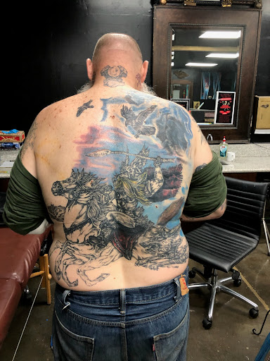 Explore post malone tattoo ideas, creative tattoo ideas in Artesia, available at Black Tie Affair Tattoo Parlor