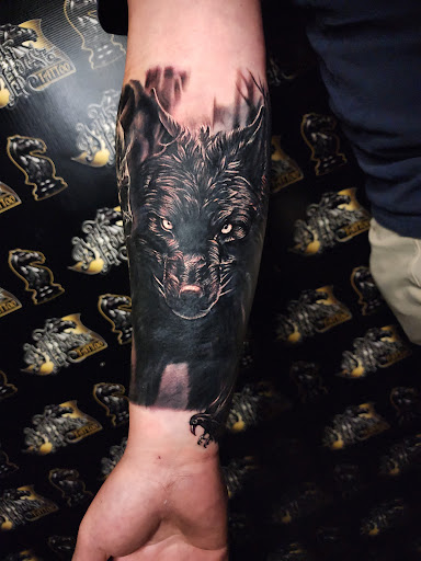 Explore arabic words tattoo ideas, creative tattoo ideas in Warren, available at Dark Horse Tattoo Co. LLC.