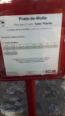 Arrêt d'autobus "Sant Martí" à Prats-de-Mollo-la-Preste