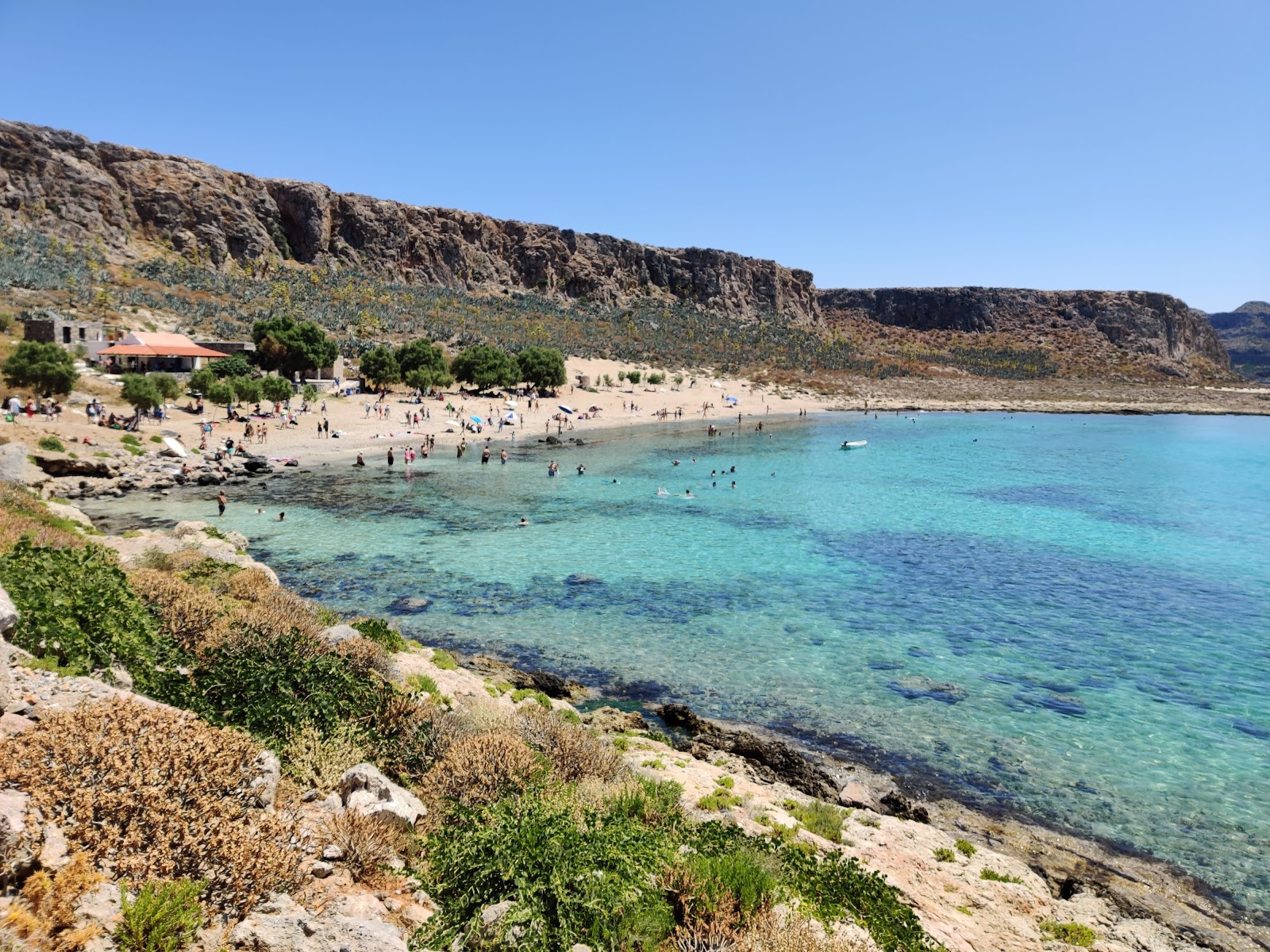 Fotografie cu Gramvousa beach cu o suprafață de nisip beige