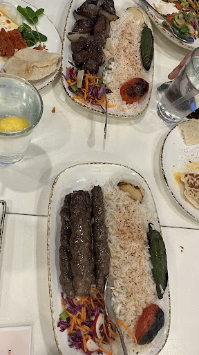 kafta plate and beef shish plate